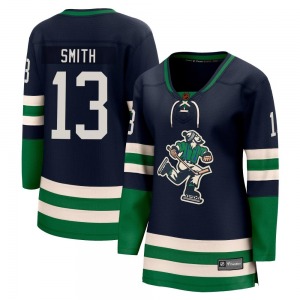 Women's Nathan Smith Vancouver Canucks Fanatics Branded Breakaway Navy Special Edition 2.0 Jersey