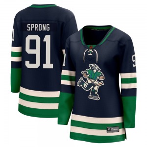 Women's Daniel Sprong Vancouver Canucks Fanatics Branded Breakaway Navy Special Edition 2.0 Jersey