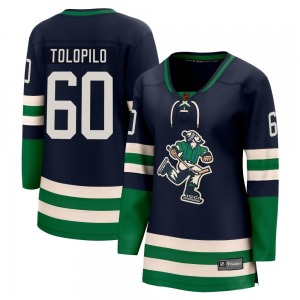 Women's Nikita Tolopilo Vancouver Canucks Fanatics Branded Breakaway Navy Special Edition 2.0 Jersey